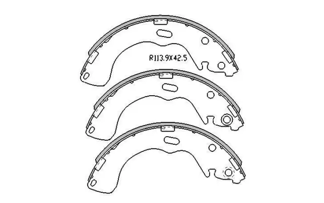 REAR BRAKE SHOES for Ford Escape All-Models 2001-2005 R1791 PAIR