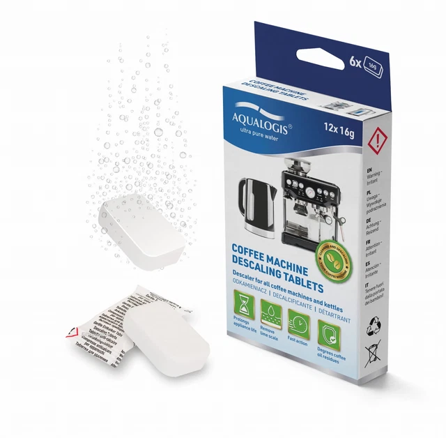 12 DESCALING DESCALER Tablets For Tassimo Bosch TDisc Coffee Machines