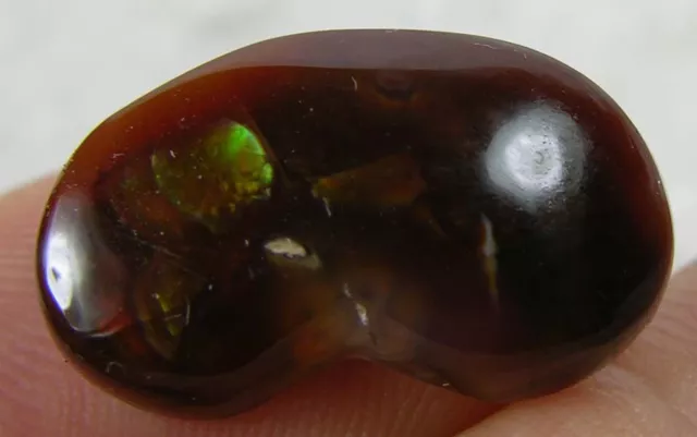 #8 8.50ct Mexico 100% Natural Raw Rough Cab Fire agate Crystal Specimen 1.70g