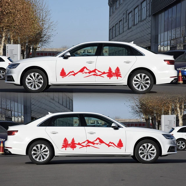 77.95x15.74in Body Door Sticker Vinyl DIY Decor Decals Car Accessories Sunproof