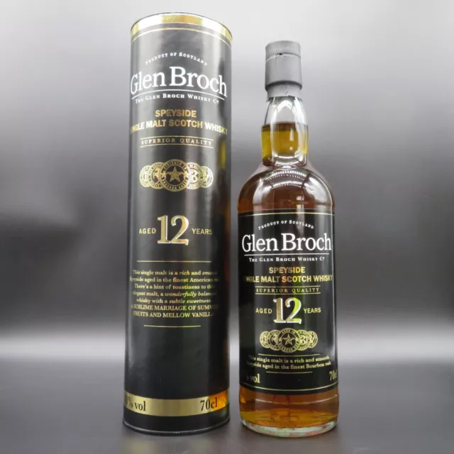 Glen Broch 12 year Speyside single malt Whisky mit Geschenk Box.