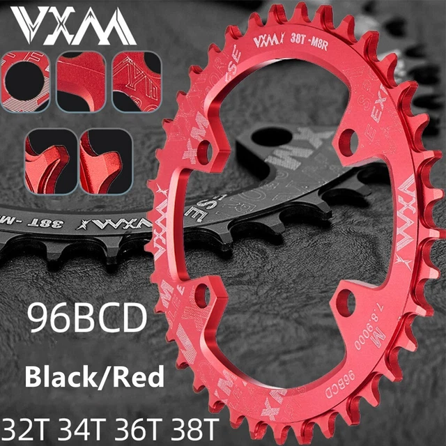 53T - Noir - plateau de vélo 130BCD BMX pièce de vélo pliant , plateau