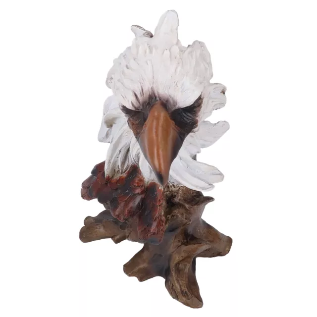 Eagle Head Figurine Imitation Wood Root Eagle Head Statue For Living Room For