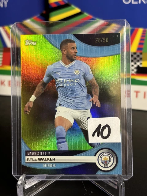 Topps Manchester City Team Set 2024-25, Scatola Da 30 Carte Collezionabili Con Autografi E Paralleli