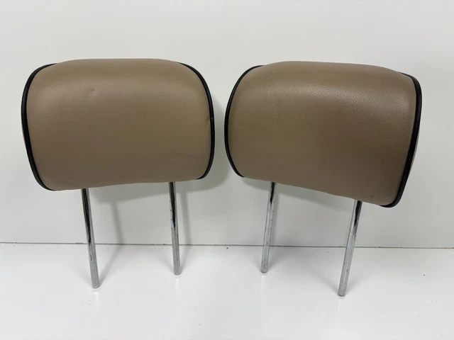 PAIR OEM RANGE Rover L322 03-05 Left Right Headrest Head Rest TAN $69. ...