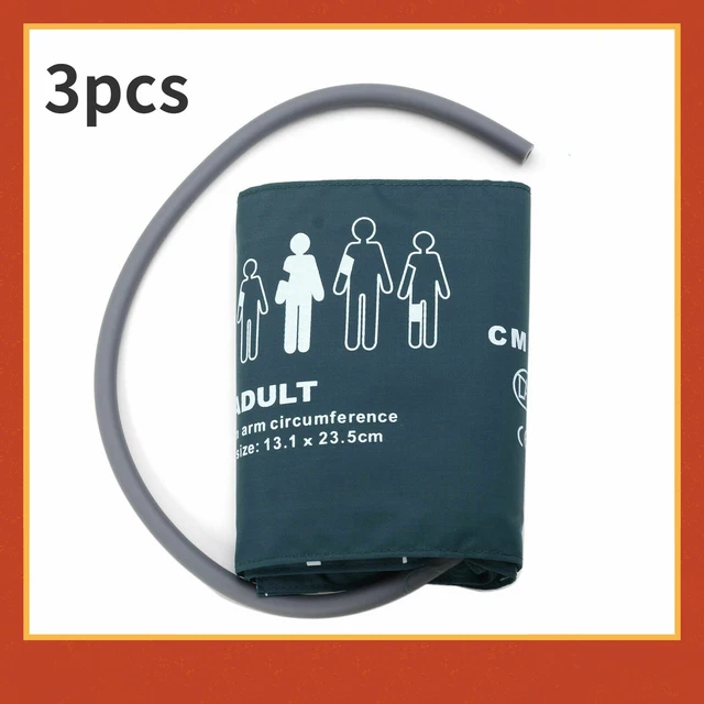 Adult Single Tube Blood Pressure cuff Patient Monitor Cuffs NIBP Cuffs 3pcs/Bag