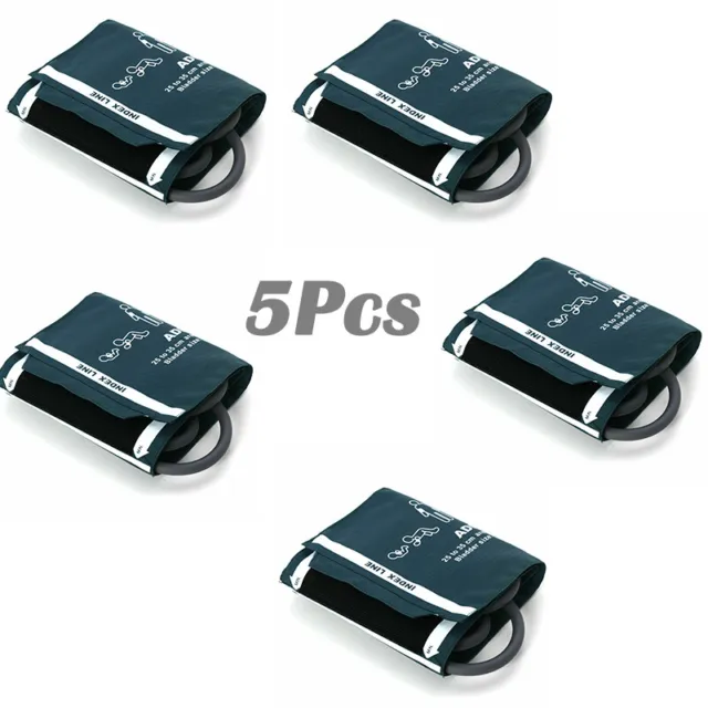 5Pcs Arm Blood Pressure Cuff /Patient Monitor NIBP Cuff Adult Neo Double-tube