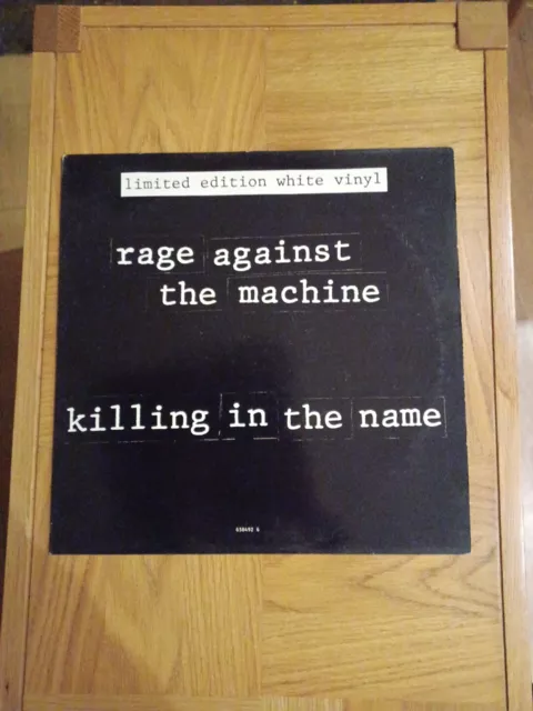 Killing In The Name Of - White Vinyl Limited Edition - rage against the machine