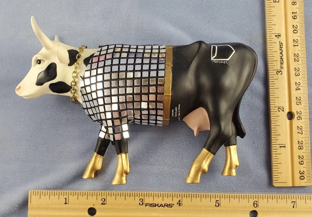 DISCO COW #9134 Cow Parade Resin Cow ™&©2001