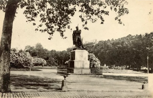 *36027 cpa Metz - esplanade - Monument to Marshal Ney