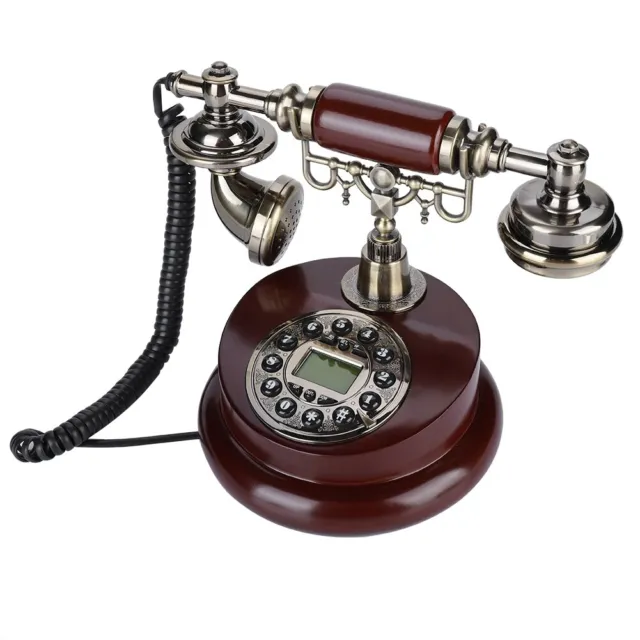 Retro Vintage Wired Corded Telephone Landline FSK/DTMF Telephone Line Powere SP5