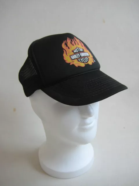 Harley Davidson Motor Cycles Trucker Snapback Basecap Kappe Schirmmütze Vintage