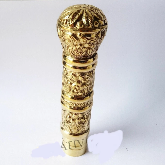 Pommeau Tête Poignée Pour Canne De Marche – Laiton – Reproduction édouardienne
