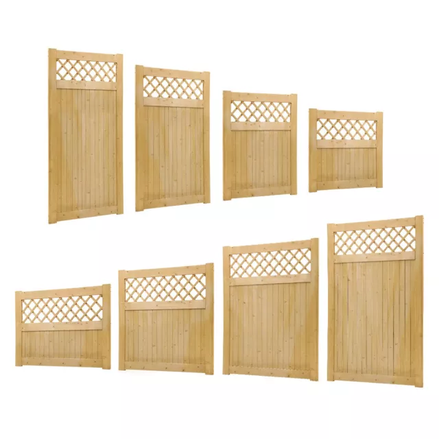 Pressure-Treated Wooden Garden Gate Fence Pedestrian Side Gate Free fitting kits