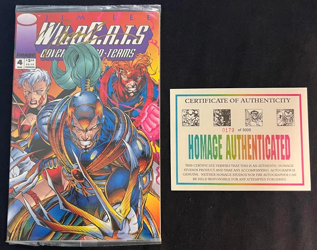 Wildcats #4 Signed Autographed by Jim Lee with COA Homage Sealed in Polybag