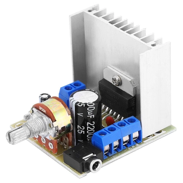 AC/DC 12V TDA7297 2x15W Digital Audio Amplifier Kit Dual-Channel Module ...