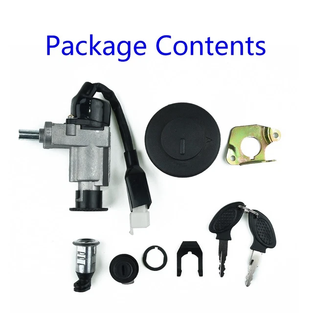Yosoo Verrou De Bouchon Réservoir Moto + Serrure Allumage Pour CMX250 Rebel 1985-2014 Et CA125