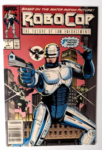 Robocop: The Future of Law Enforcement #1 March 1990 Marvel Comics Newsstand Ed.