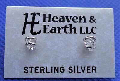 HERKIMER DIAMOND CRYSTAL STUD EARRINGS - Sterling Silver - Spiritual Awareness