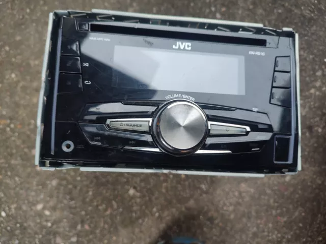 Jvc Kw-R510 Double Din Car Stereo Wma Mp3 Wav Aux Usb Ins Iso Cable