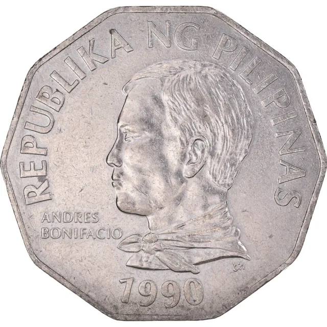 [#1042767] Coin, Philippines, 2 Piso, 1990, EF, Copper-nickel, KM:244