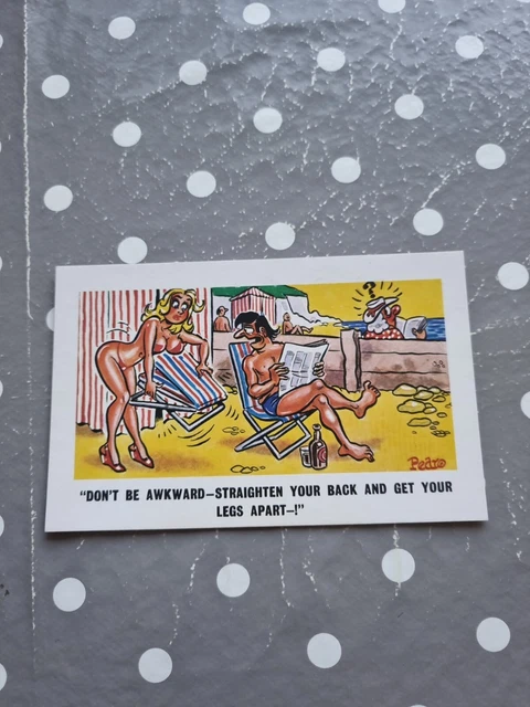 Vintage Saucy Seaside Comic Postcard Constance Series No 212 By Pedro