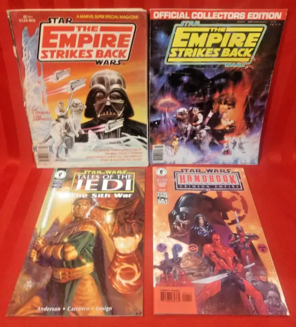 Star Wars Lot of 4 1st Ed. Magazines/Comics (Collector's Ed.,Handbook,Jedi #1)