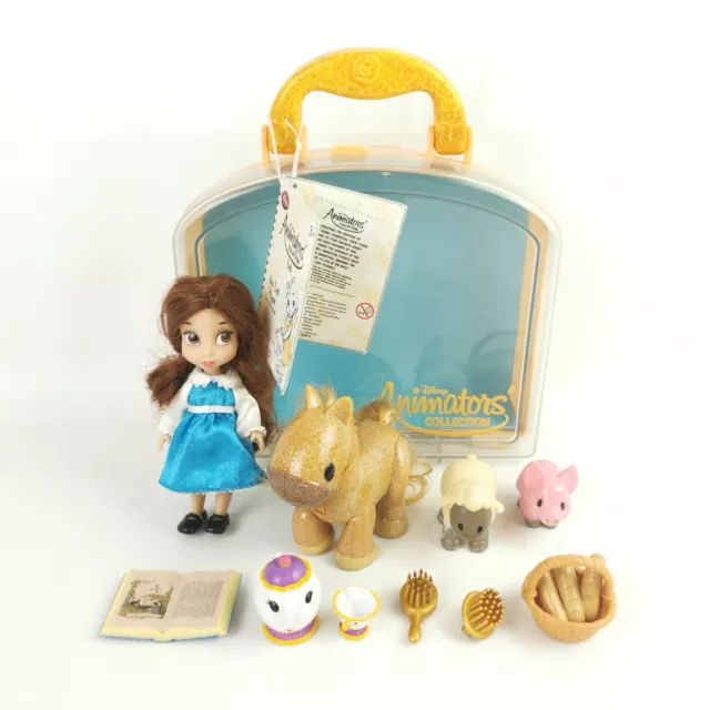 Disney Store Animators Collection Mini Doll Playset Complete Belle