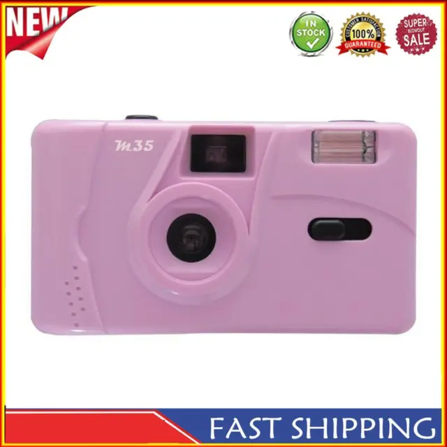 Wiederverwendbare Vintage M35 35-mm-Filmkamera mit Blitz (lila)