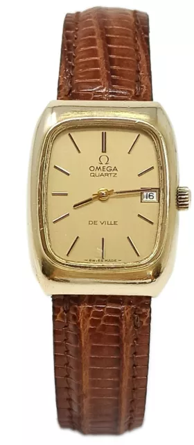 Orologio Omega De Ville quartz caliber 1320 vintage watch rare clock push button