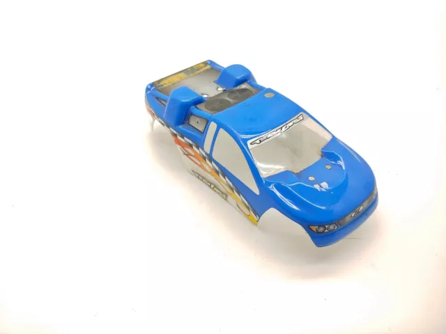 Vintage Losi Mini-T 1/18 Scale RC Stadium Truck Body Blue Used