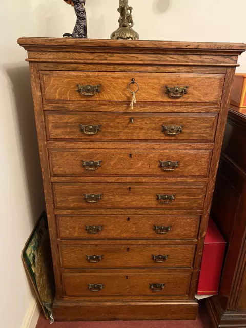 Beautiful Antique Tall Boy Chest Of Draws