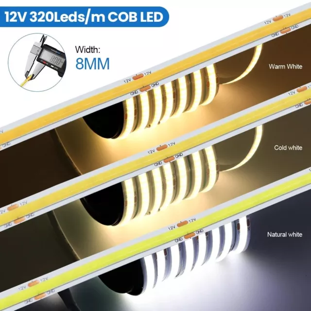 COB LED Streifen Stripe Band RGB/RGBWW/RGBCW/WW/CW/NW Keine Lichtpunkte 2m-20m