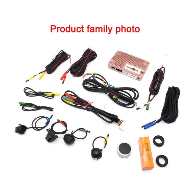 3D 360°Bird View Panoramic 4 Camera DVR Recording Parking Rear View Videos Kit