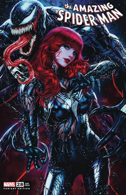 Amazing Spiderman 28 Ariel Diaz Variant Nm Venomized Mary Jane Venom