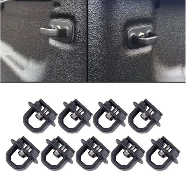 9 PCS Tie Down Anchor Truck Bed Side Wall Anchors Fit for GMC Chevy Black