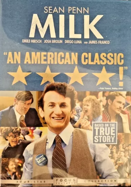 Milk (DVD, 2008) Sean Penn, Josh Brolin, Region 1 US Import - Like New