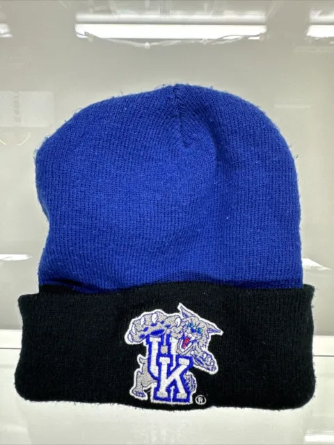 Vintage 90s University of Kentucky UK Wildcats College Winter Beanie Cap Hat