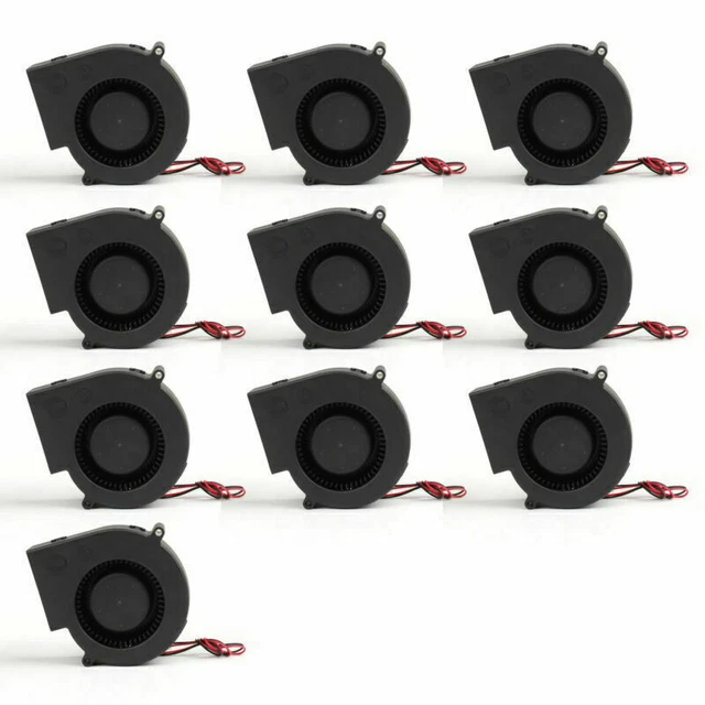 10PCS Brushless DC Cool Blower Fan 9733S 12V 2 pin 97x97x33mm Sleeve Bearing AUS 2