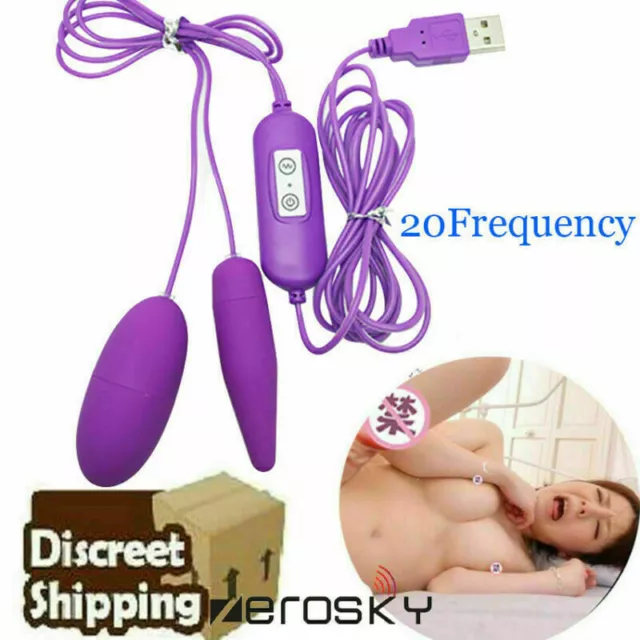 Women-USB-20-Speed_Bullet Vibrator_Anal-Butt-Plug Sex_Love_Toy Vibrating Egg