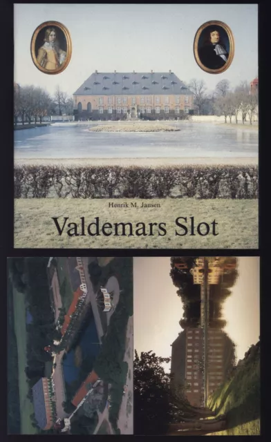Denmark 1980s travel VALDEMARS SLOT by Henrik M. Jansen booklet and 2 postcards