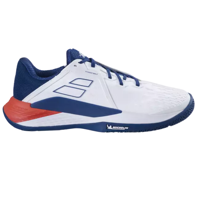 Babolat Mens Propulse Fury 3 AC - White/Estate Blue - Tennis Shoe