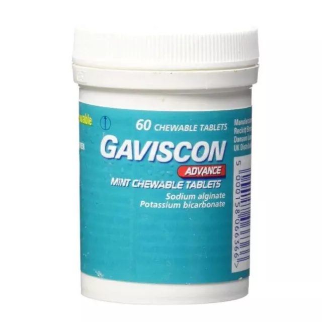 Gaviscon Advance Chewable Tablets Peppermint x 60