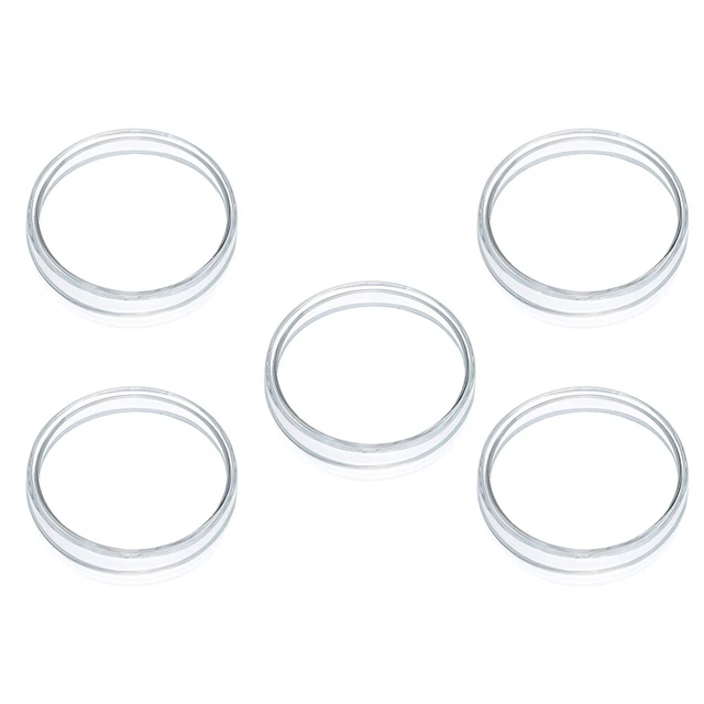 5 Pcs Petri Dish Lab Petri Plates Glass Culture Dish Glass Culture Plate Round