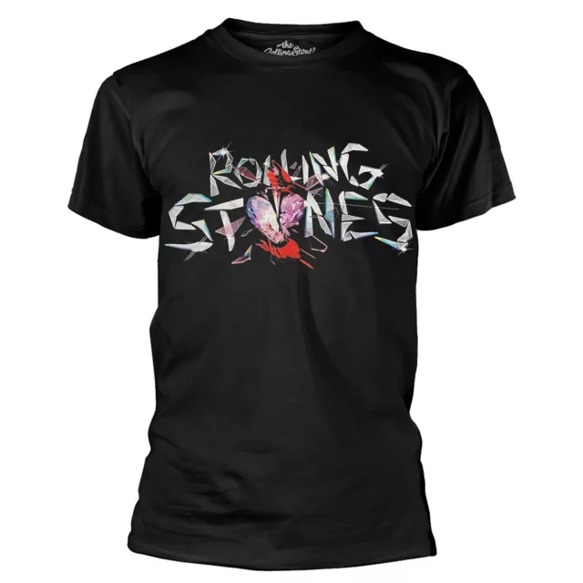 The Rolling Stones Hackney Diamonds Glass Logo Black T-Shirt NEW OFFICIAL