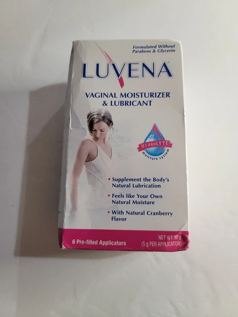 Aplicadores hidratantes vaginales y lubricantes precargados Luvena 6 ea