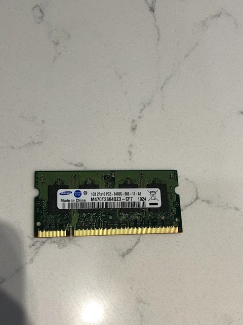 Samsung 1GB 2Rx16 PC2-6400S Laptop RAM