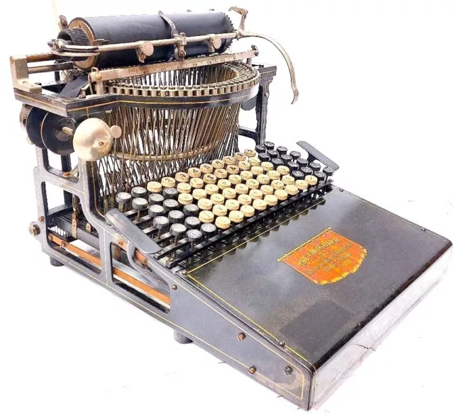 ►Antigua maquina de escribir CALIGRAPH nº4  rare circa 1893 TYPEWRITER►
