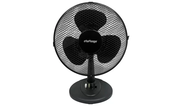 Challenge 16-Inch Metal Pedestal Fan – 3 Speed Oscillating, Adjustable Height (Open Box) - View #3