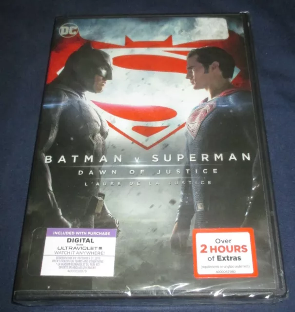 Batman v Superman: Dawn of Justice (DVD, 2016, 2-Disc Set, Bilingual) (unopened)